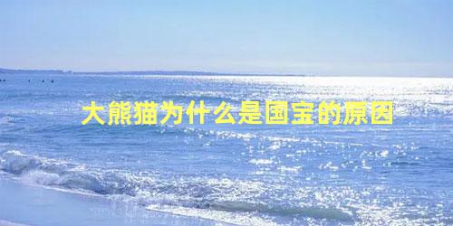 大熊猫为什么是国宝的原因
