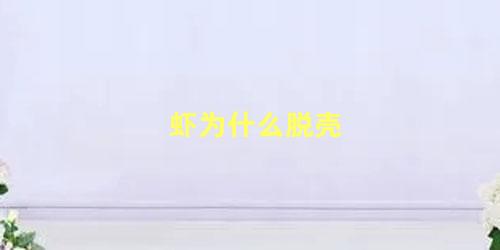 虾为什么脱壳