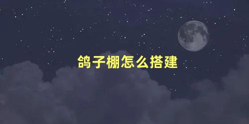 鸽子棚怎么搭建