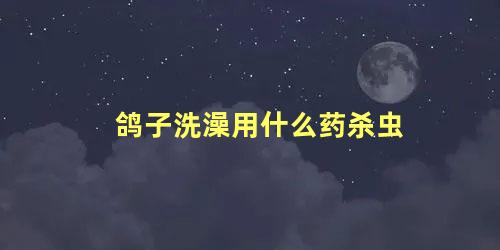 鸽子洗澡用什么药杀虫