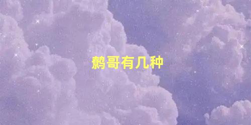 鹩哥有几种